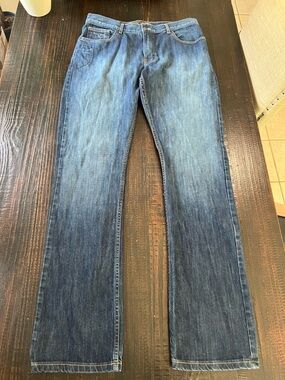Kimes Ranch Roger Jeans Mens 36x37 (Tag 35x36) Medium Wash Slim Bootcut Denim